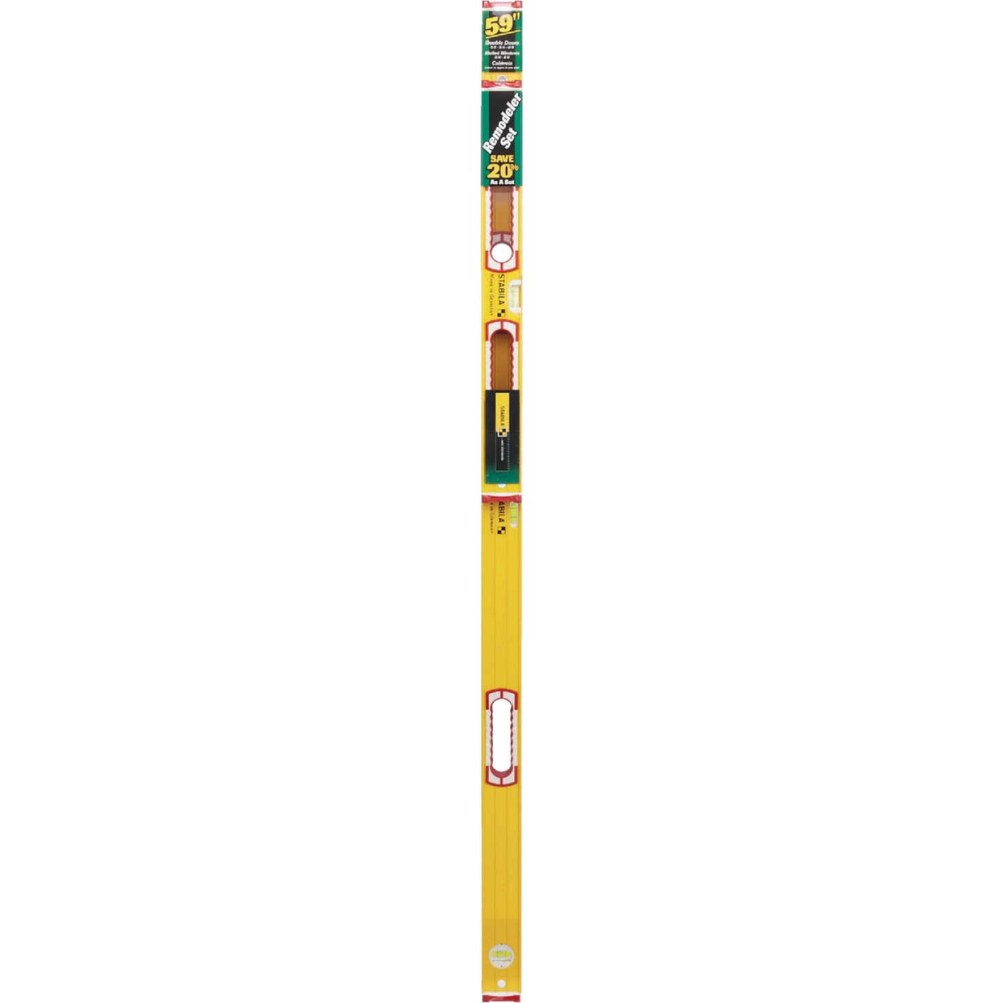 Stabila 58 In. and 32 In. Aluminum Heavy-Duty Level Set Image 2