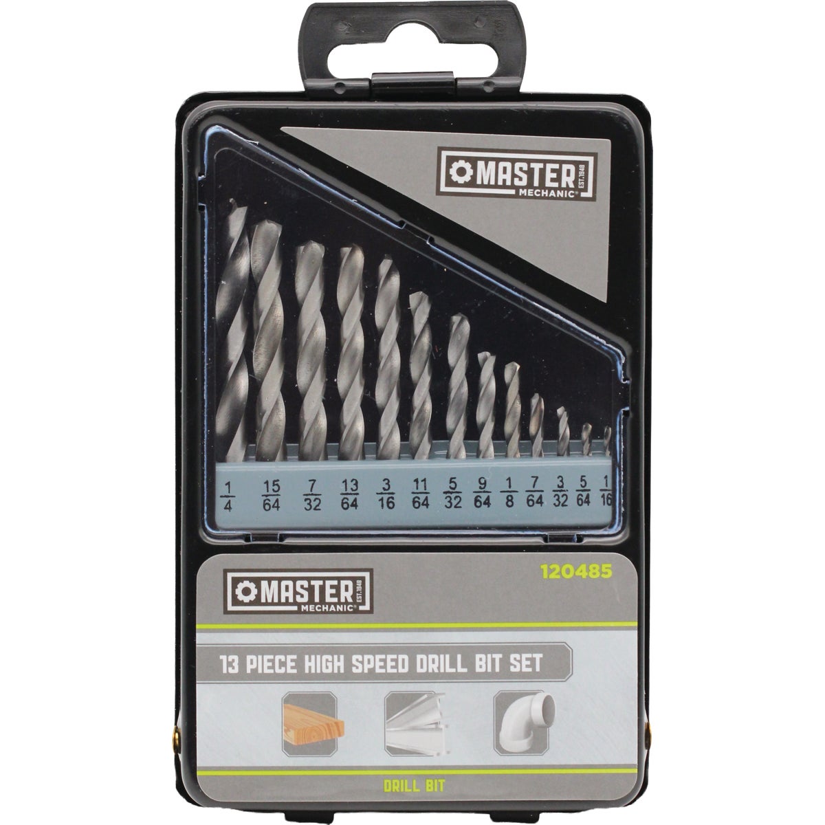 Master Mechanic HSS Drill Bit Set (13-Piece)