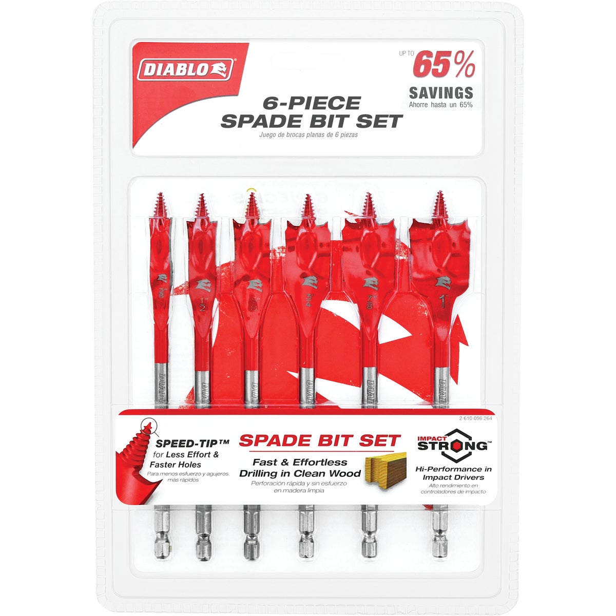 Diablo SPEEDemon Spade Bit Set (6-Piece) Image 2