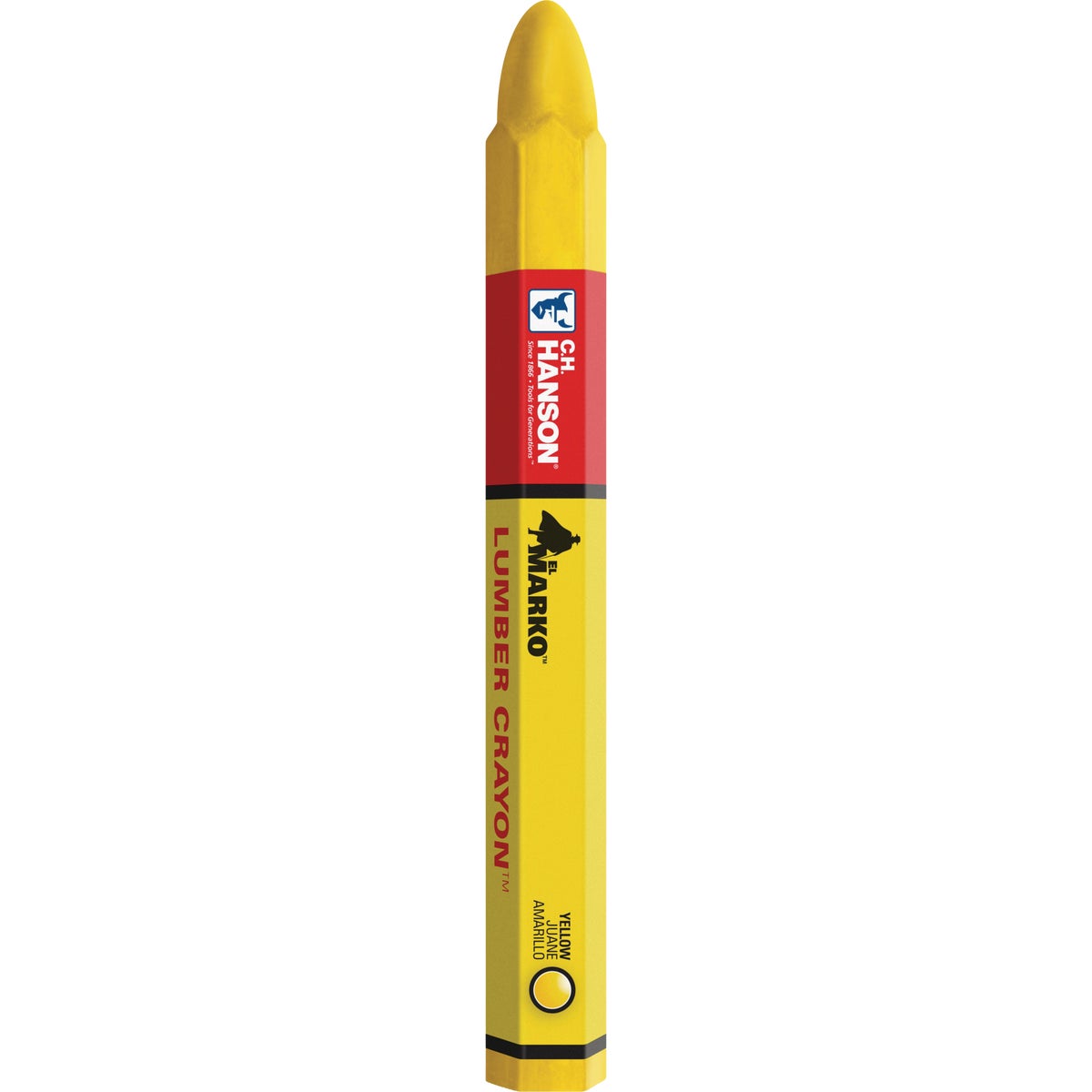 CH Hanson Yellow Lumber Crayon (12-Pack)