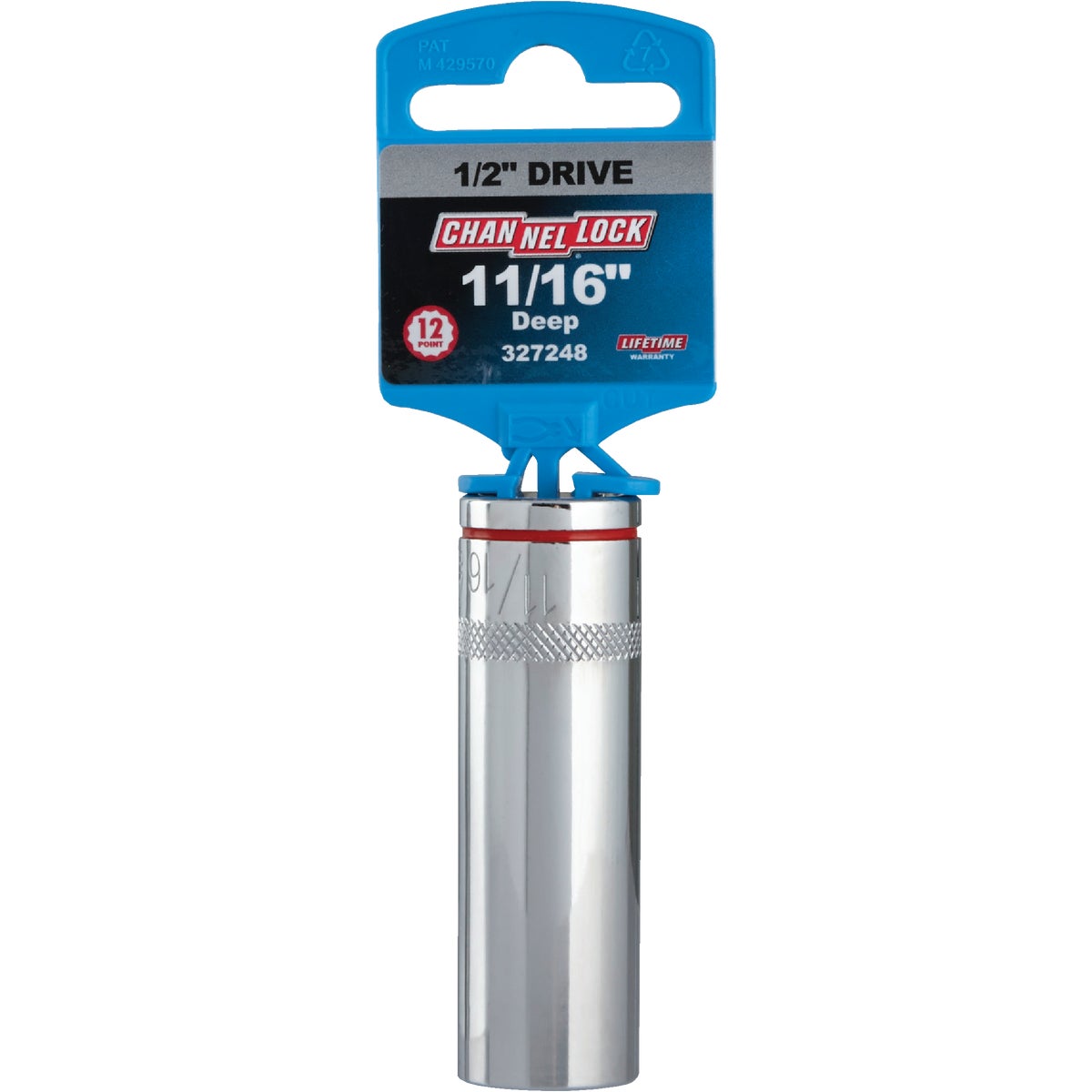 Channellock 1/2 In. Drive 11/16 In. 12-Point Deep Standard Socket Image 2