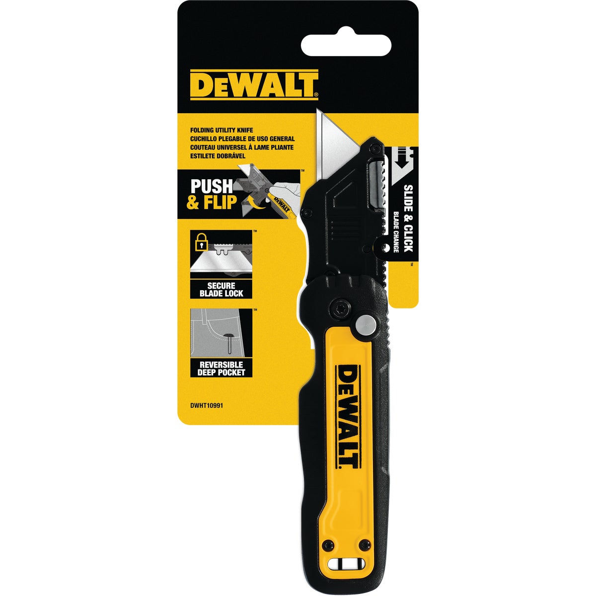 DEWALT Push & Flip Folding Utility Knife Image 11