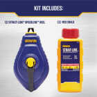 Irwin STRAIT-LINE Speed-Line 100 Ft. Chalk Line Reel and Chalk, Red Image 2