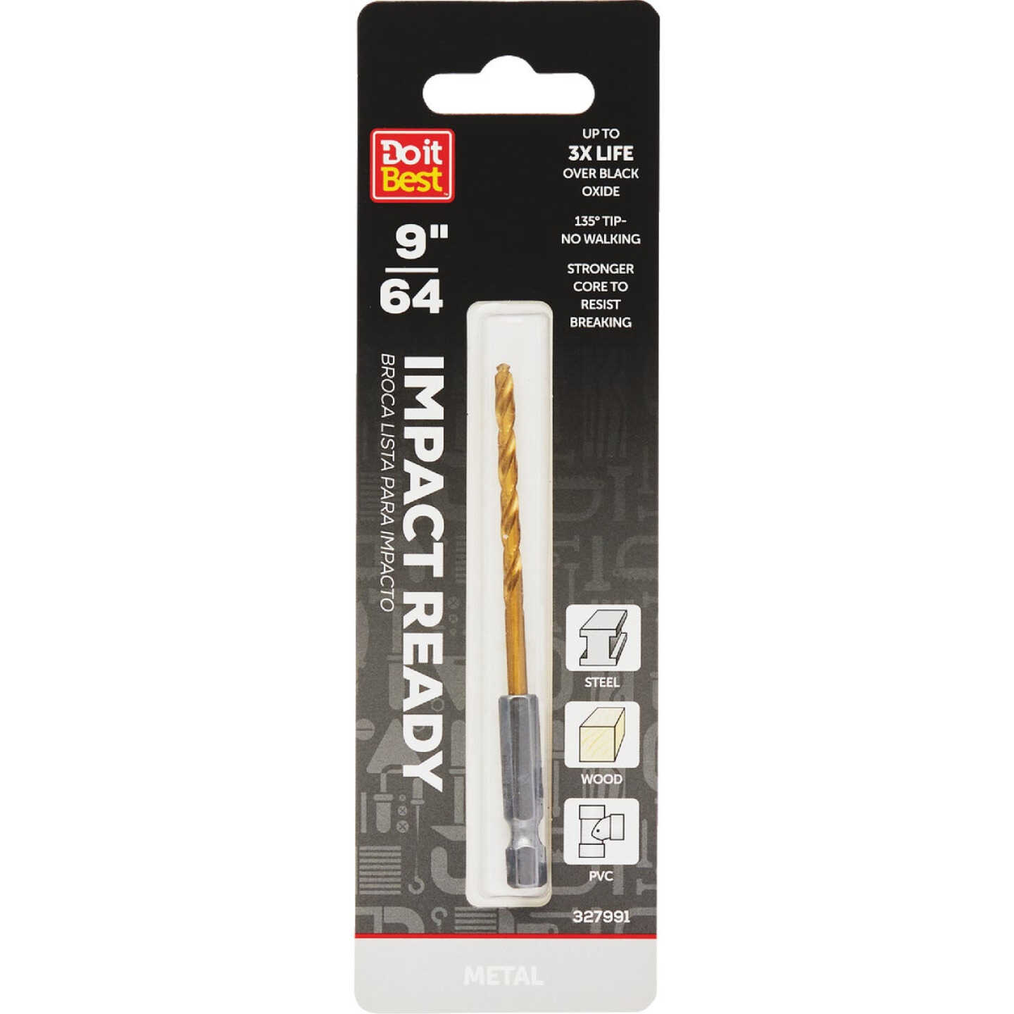 Do it Best 9/64 In. Impact Ready Titanium Hex Shank Drill Bit Image 1
