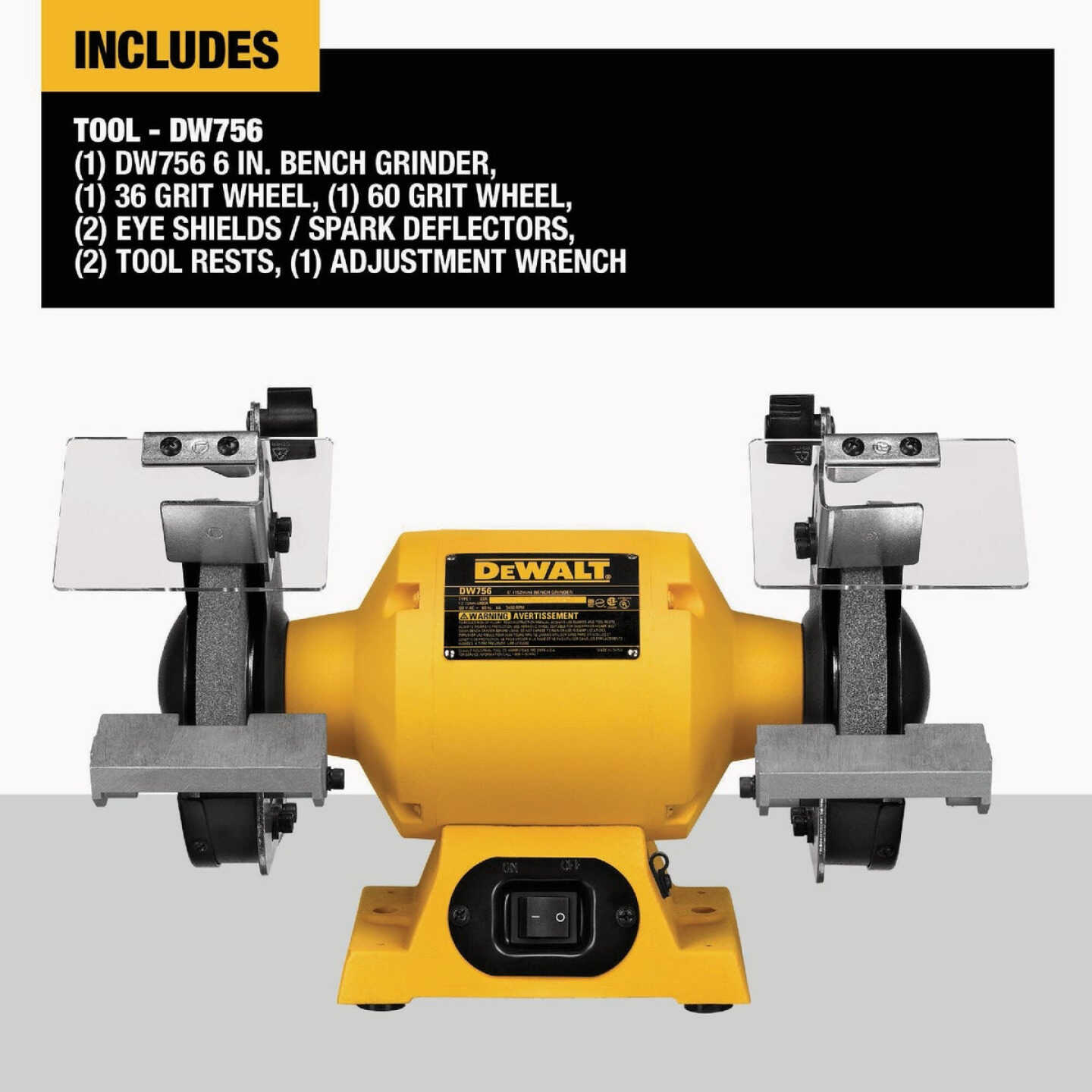 DEWALT 6 In. Bench Grinder Image 2
