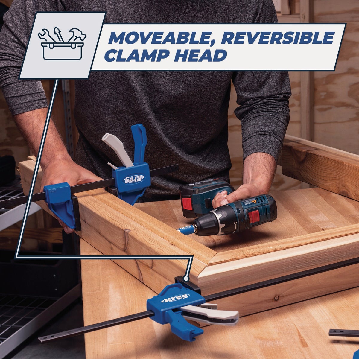 Kreg VersaGrip 12 In. Bar Clamp Image 6