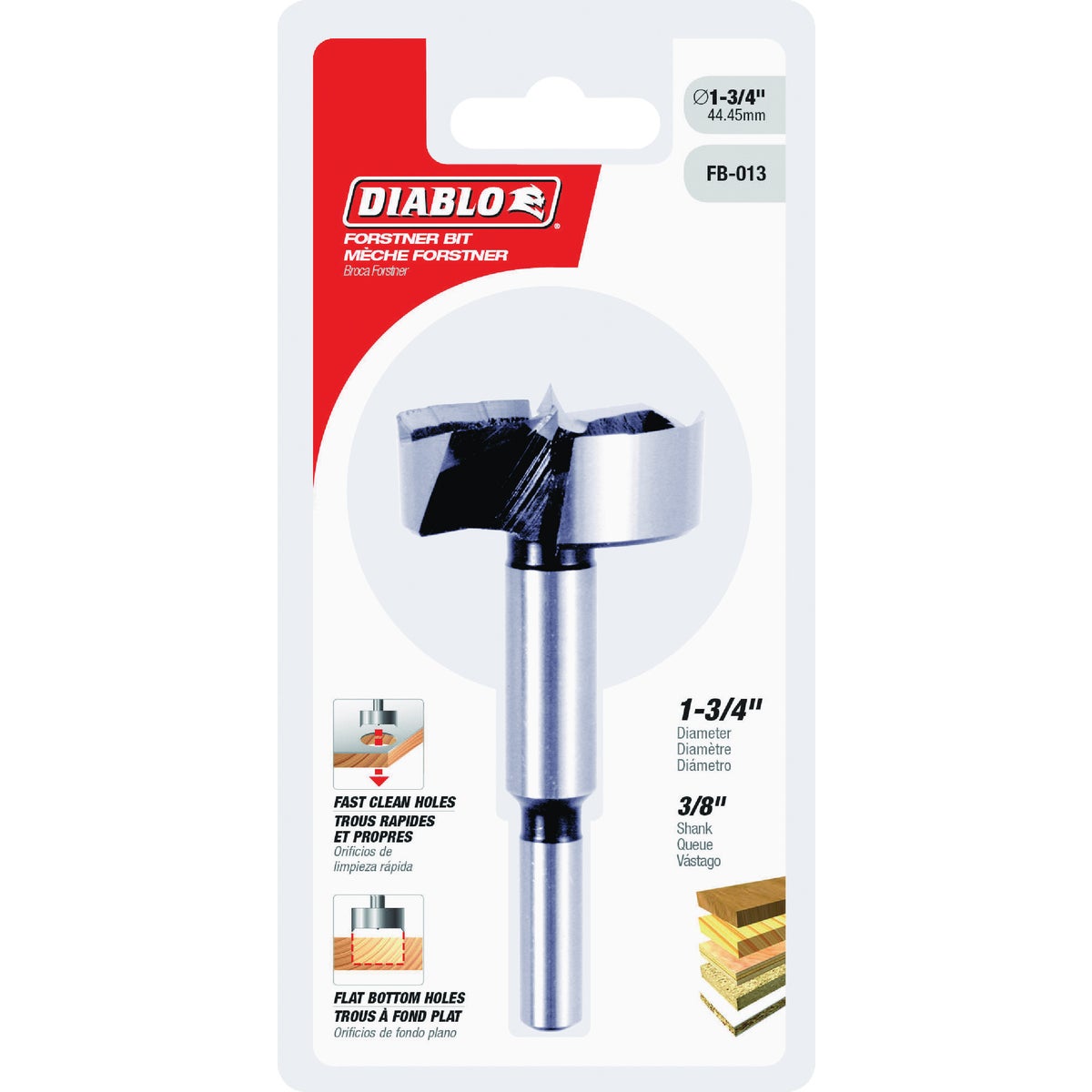 Diablo 1-3/4 In. x 3-1/2 In. HSS Forstner Drill Bit