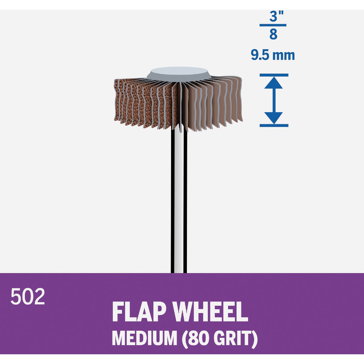 Dremel 3/8 In. 80 Grit Flap Wheel Image 5