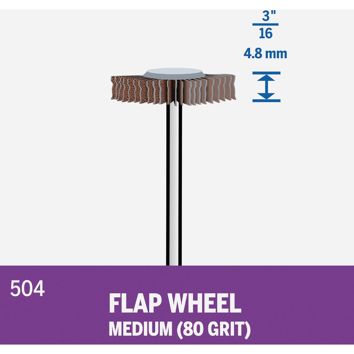 Dremel 3/16 In. 80 Grit Flap Wheel Image 3