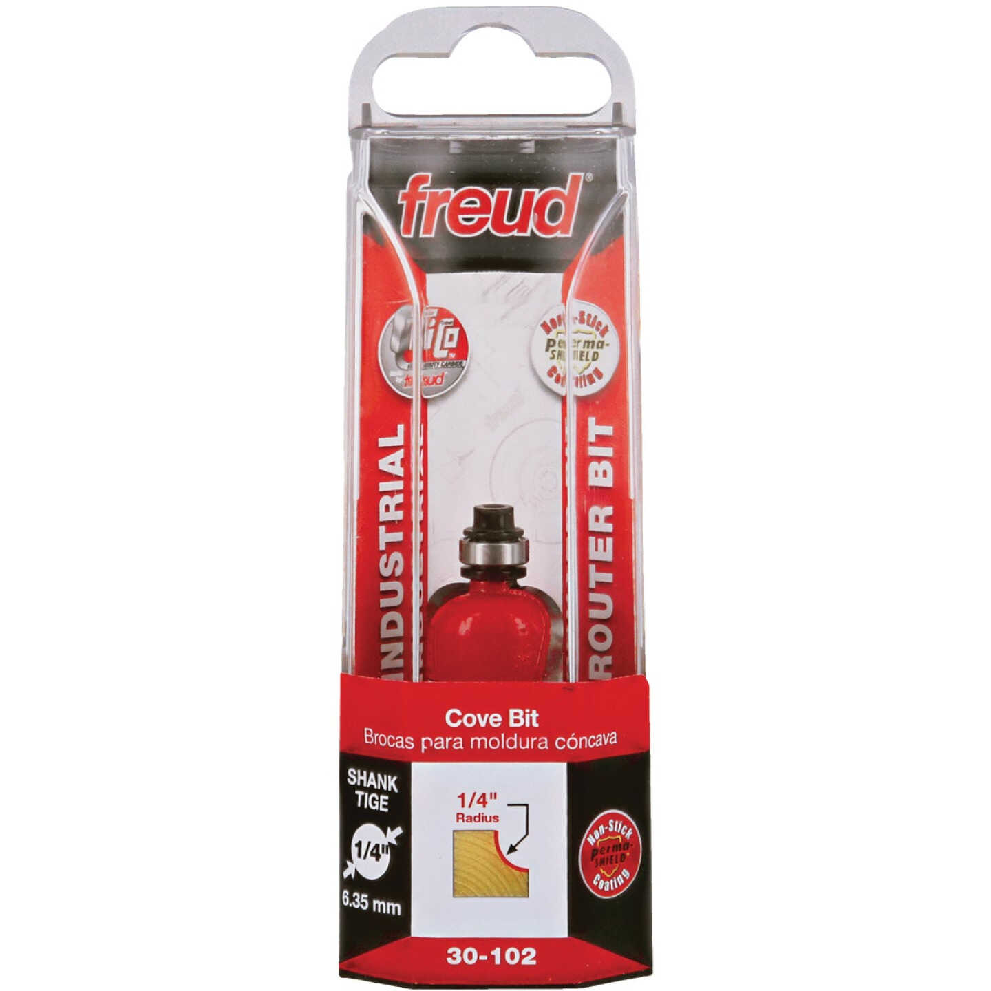 Freud 1/4 In. Radius Cove Router Bit Image 1