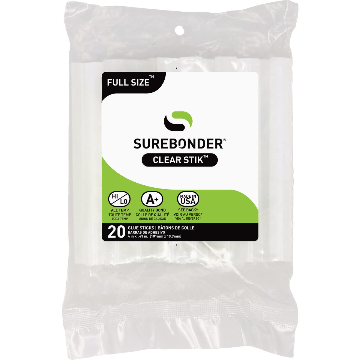 Surebonder 4 In. Glue Sticks (20-Pack)
