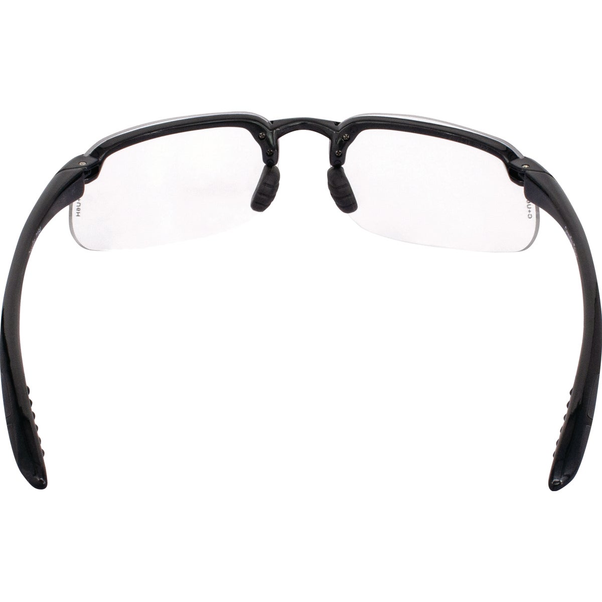 Crossfire ES4 Premium Shiny Pearl Gray Frame Safety Glasses with Clear Lens Image 5