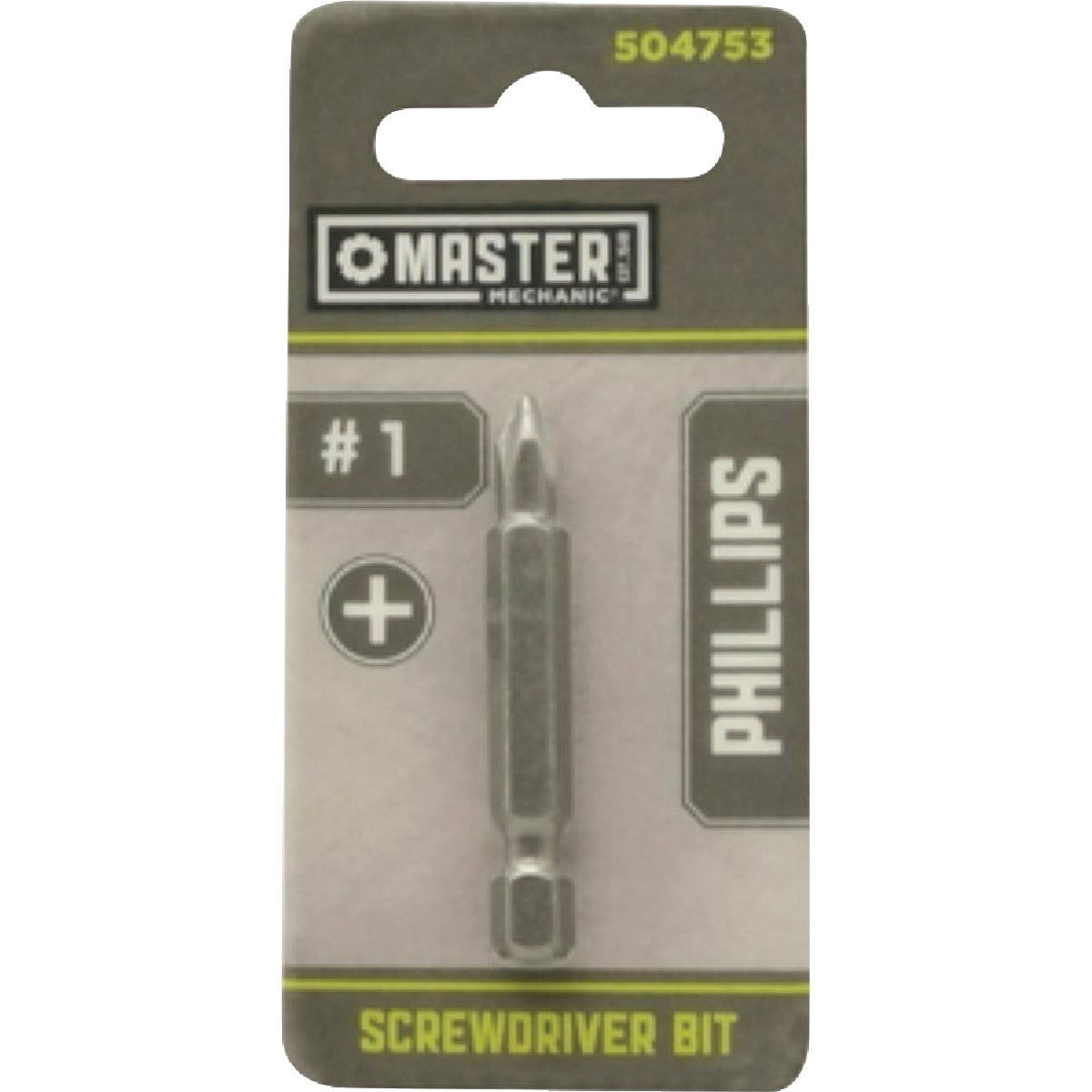 Master Mechanic 2 In. Phillips #1 Screwdriver Bit Image 1