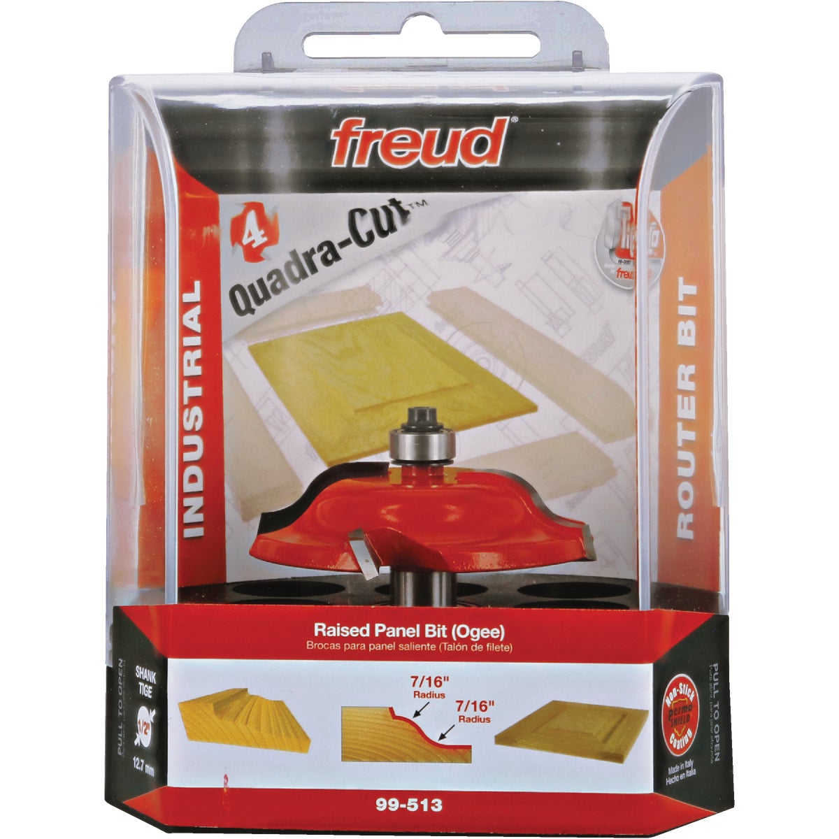 Freud 2-3/4 In. Quadra-Cut Raised Panel Router Bit