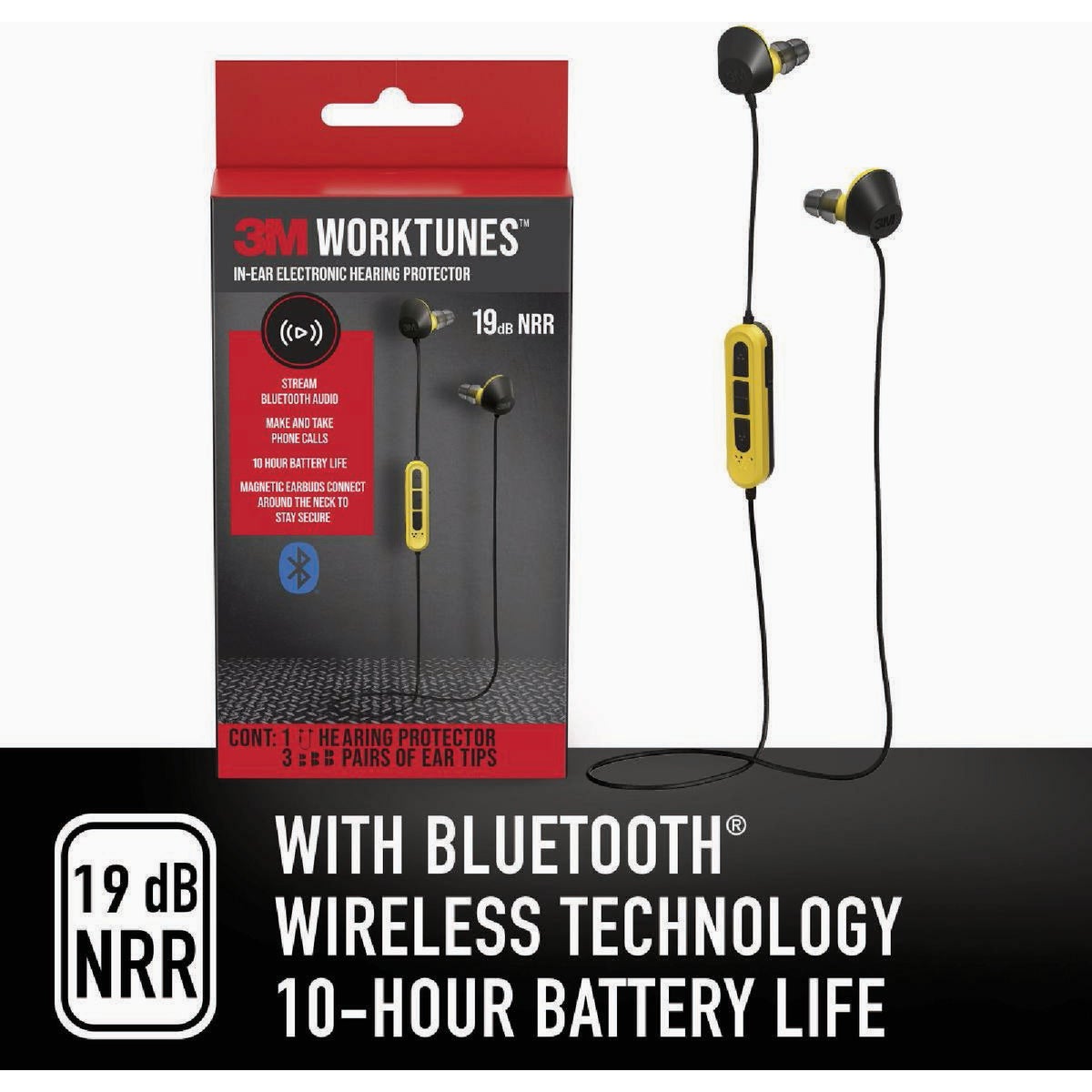 3M WorkTunes In-Ear Electronic Hearing Protector Image 2