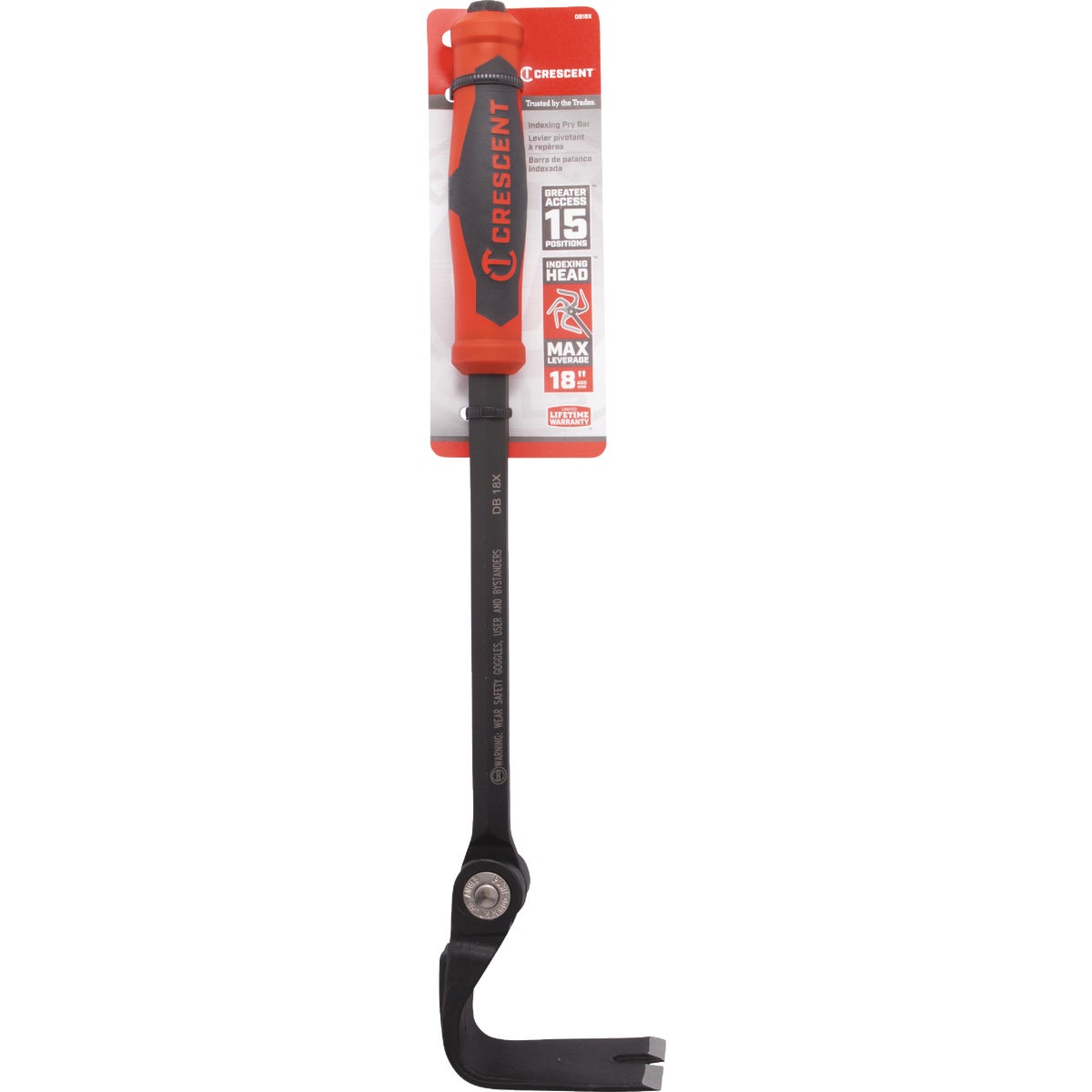 Crescent 18 In. Indexing Flat Pry Bar Image 2