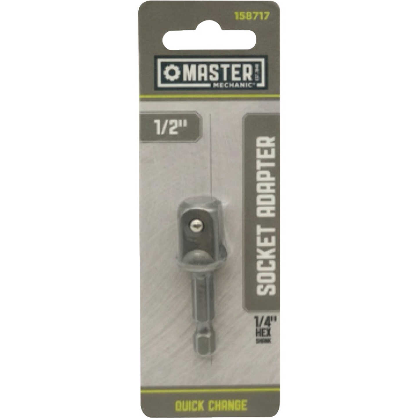 Master Mechanic 1/2 In. Drive x 1/4 In. Hex Shank Socket Adapter Image 1