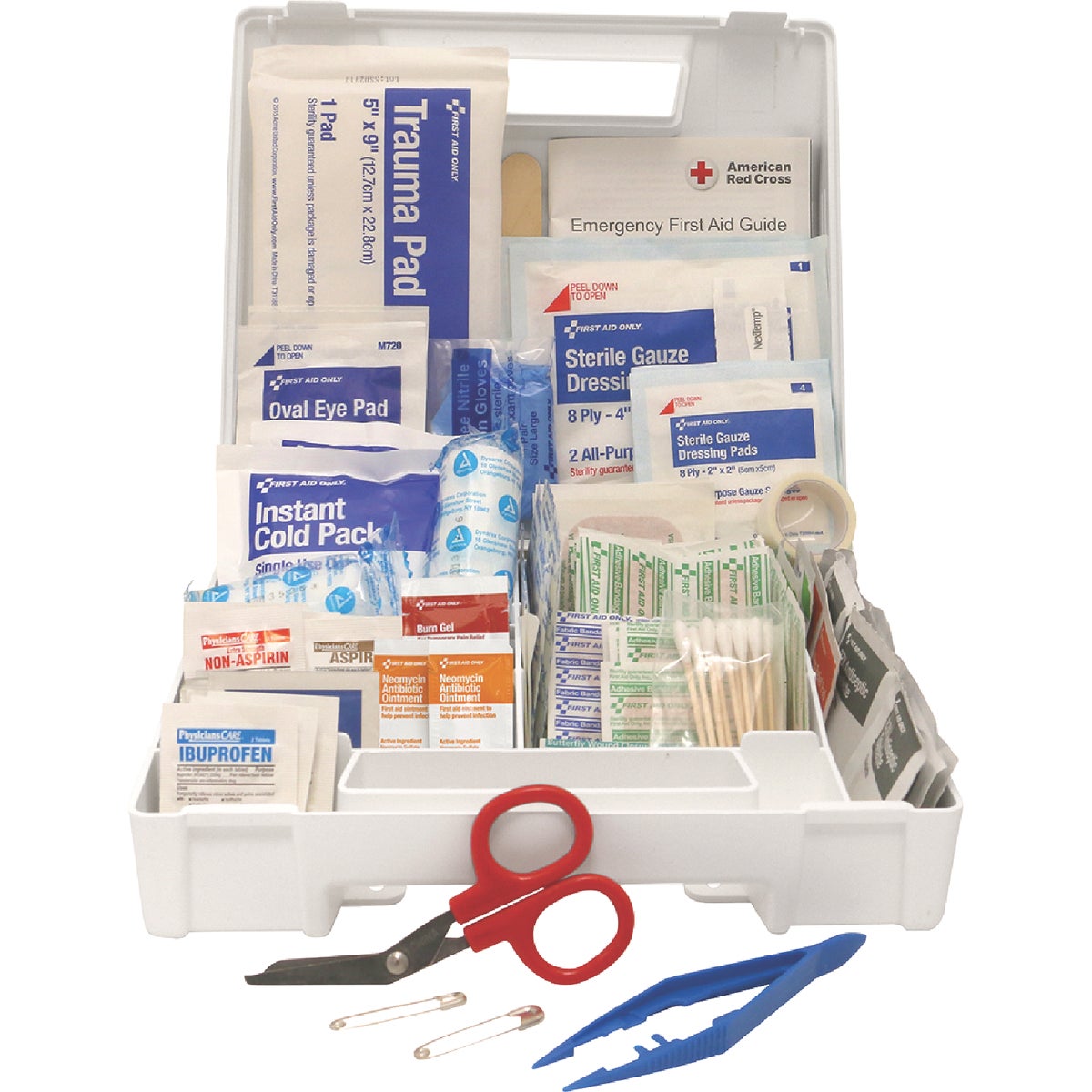 First Aid Only First Aid Kit with Plastic Case (180-Piece)