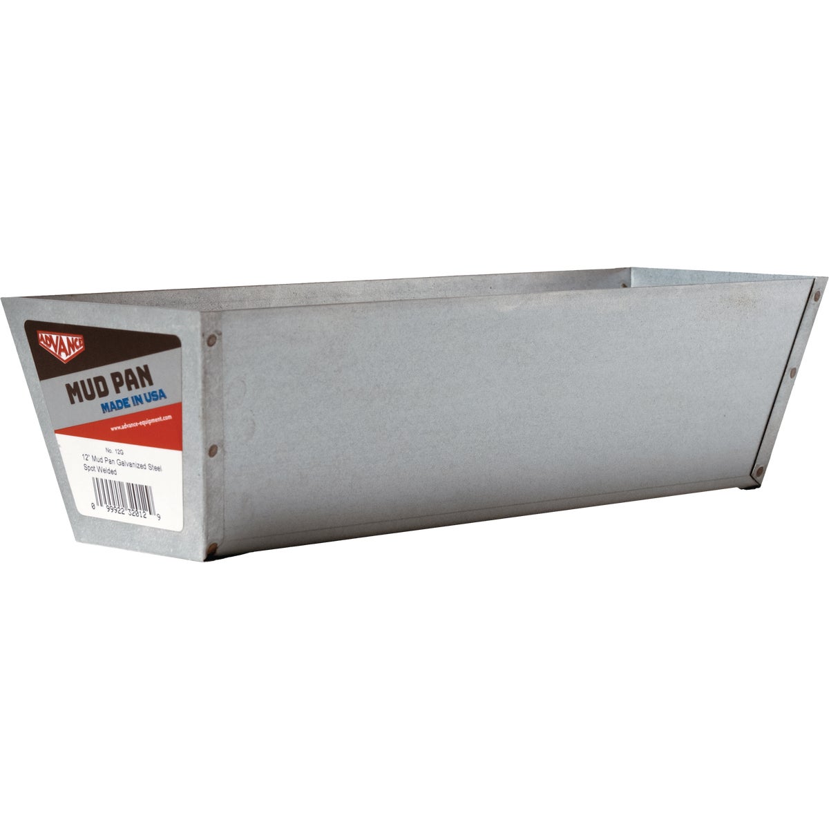 Advance Equipment 12 In. Galvanized Steel Mud Pan Image 3