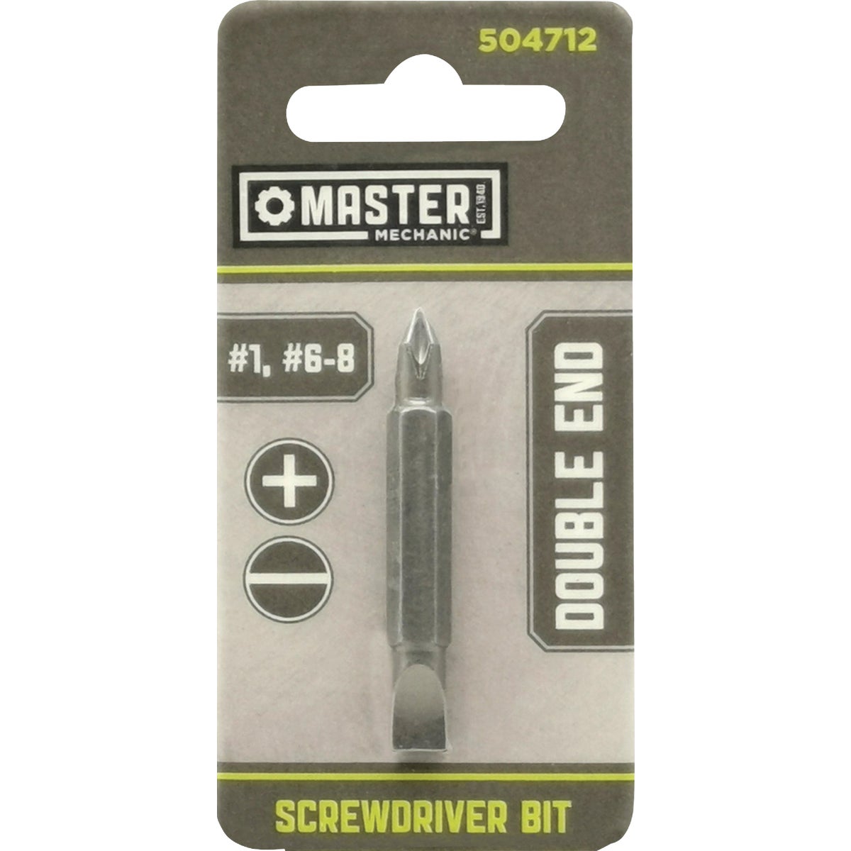 Master Mechanic Phillips #1 Double-End Insert Bit