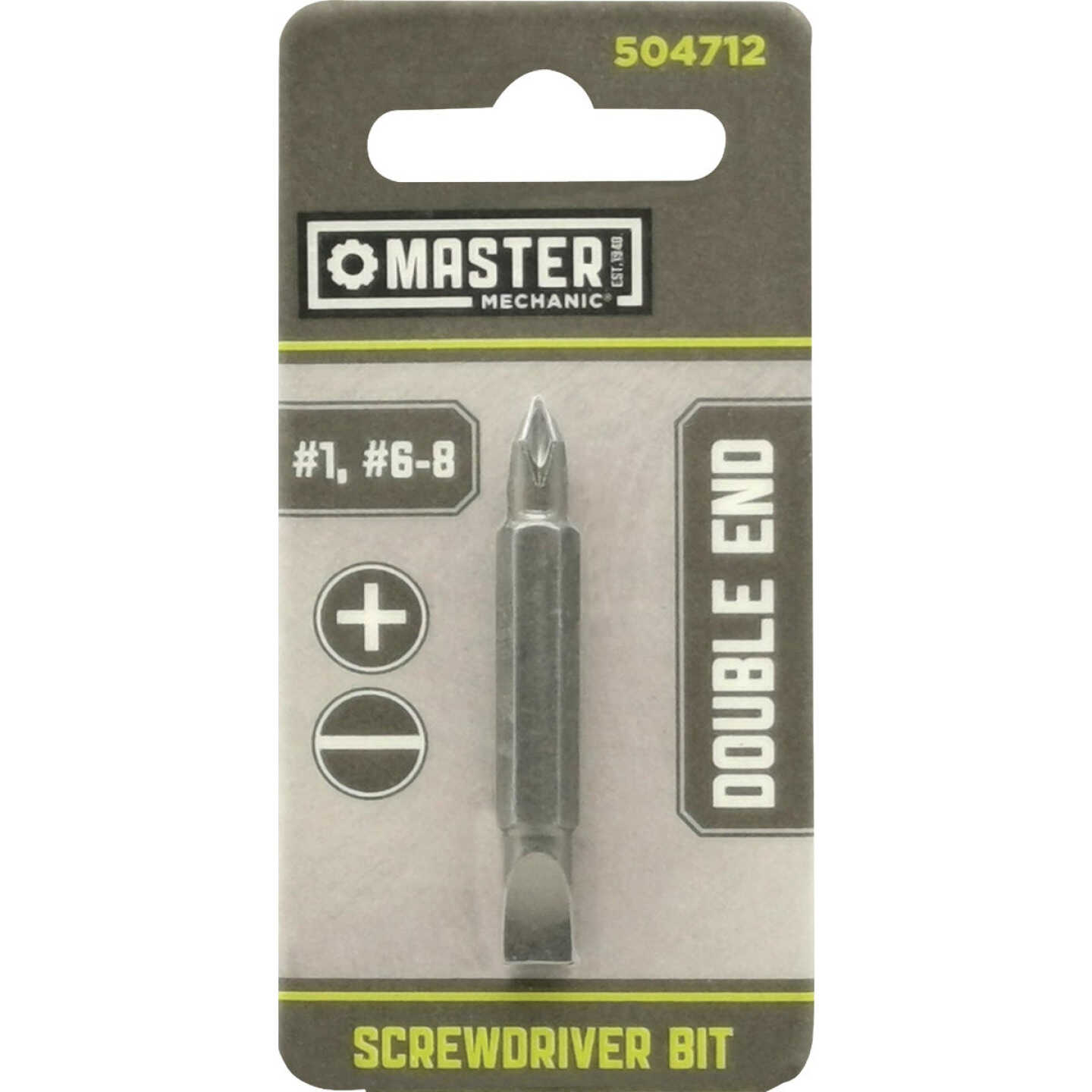 Master Mechanic Phillips #1 Double-End Insert Bit Image 1