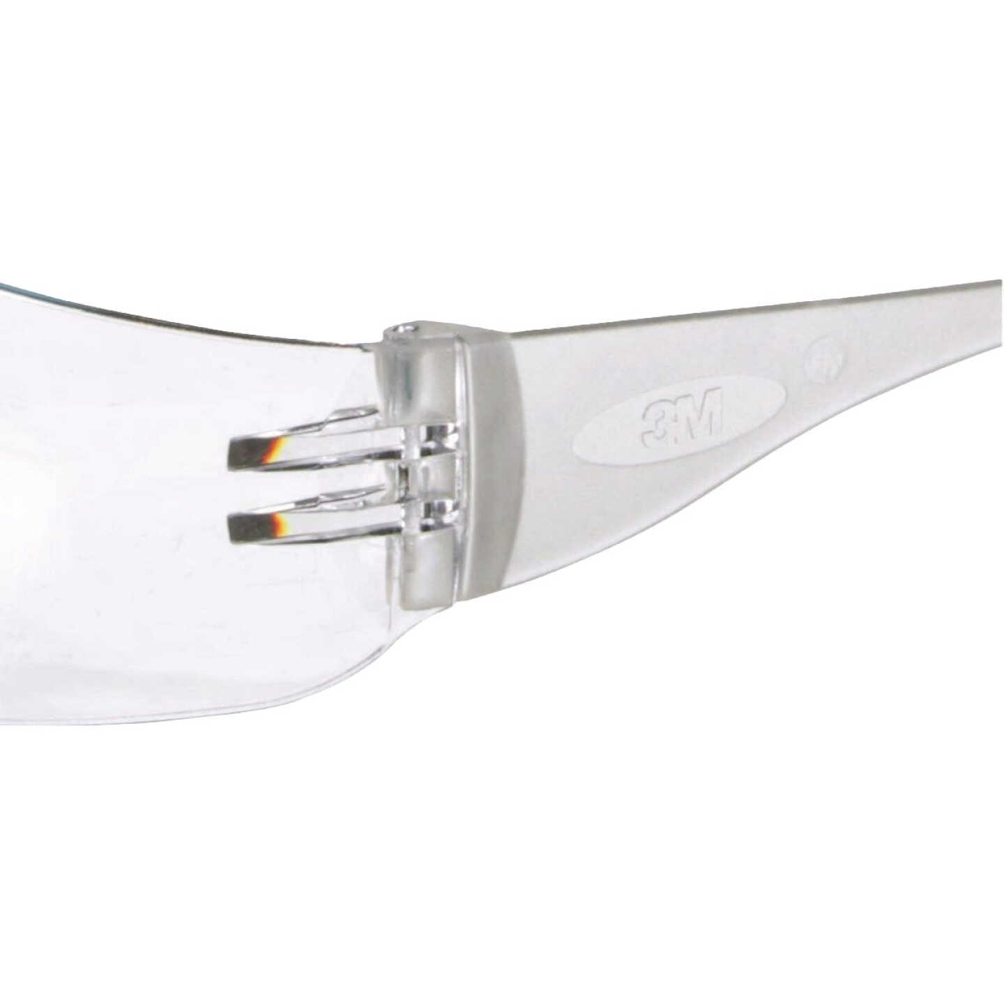 3M Clear Frame Safety Glasses with Anti-Scratch Clear Lenses Image 3