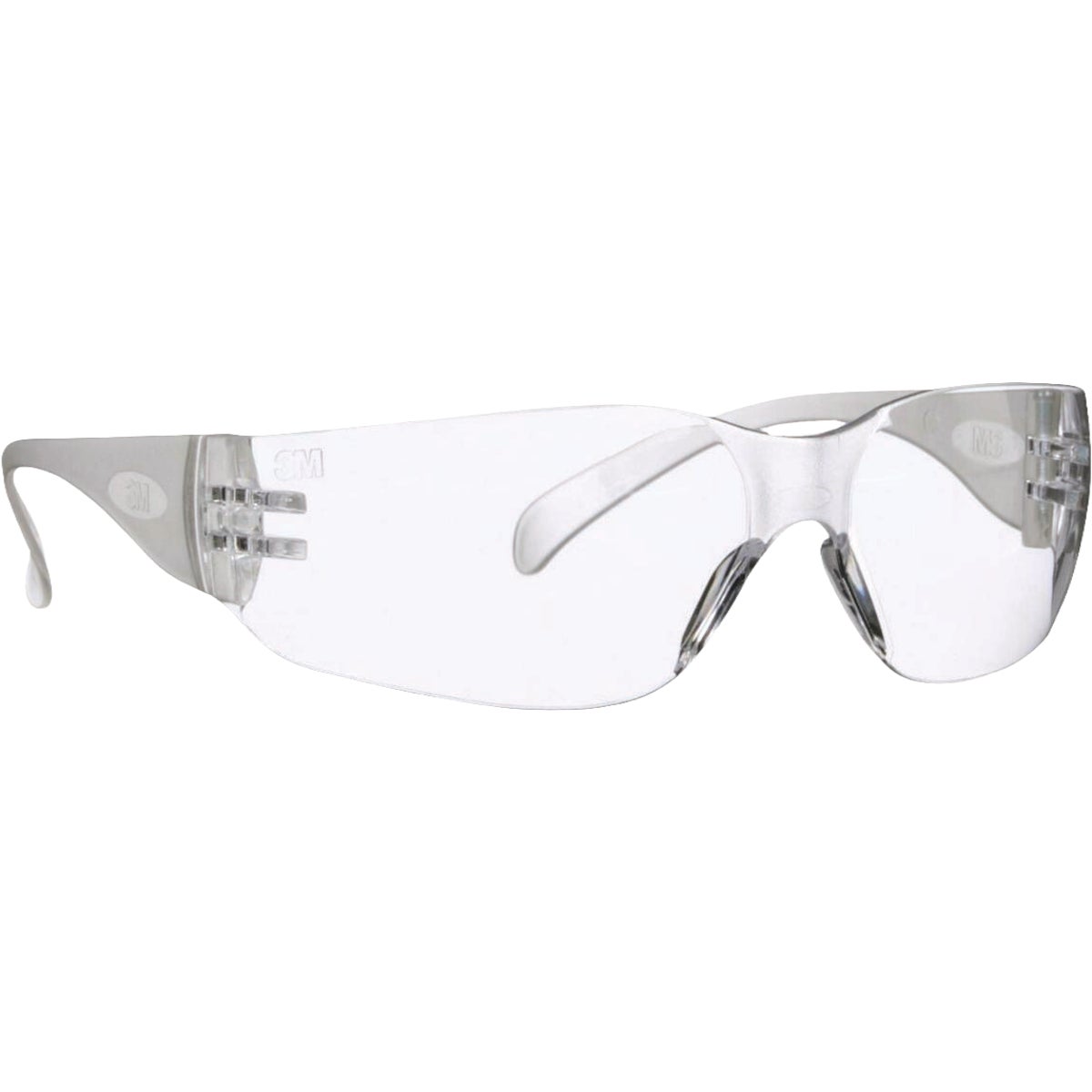 3M Clear Frame Safety Glasses with Anti-Scratch Clear Lenses Image 4
