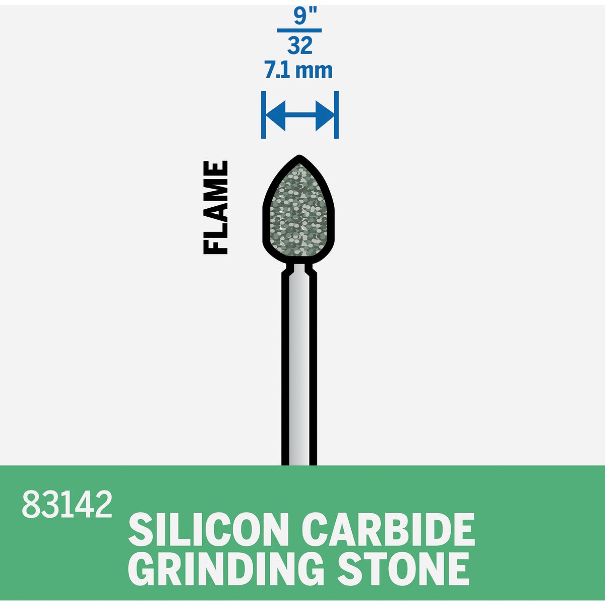 Dremel 5/8 In. 3/8 In. Aluminum Oxide Grinding Stone Image 2
