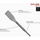 Bosch Bulldog Xtreme 1-1/2 In. x 10 In. SDS Plus Tile Chisel Image 4