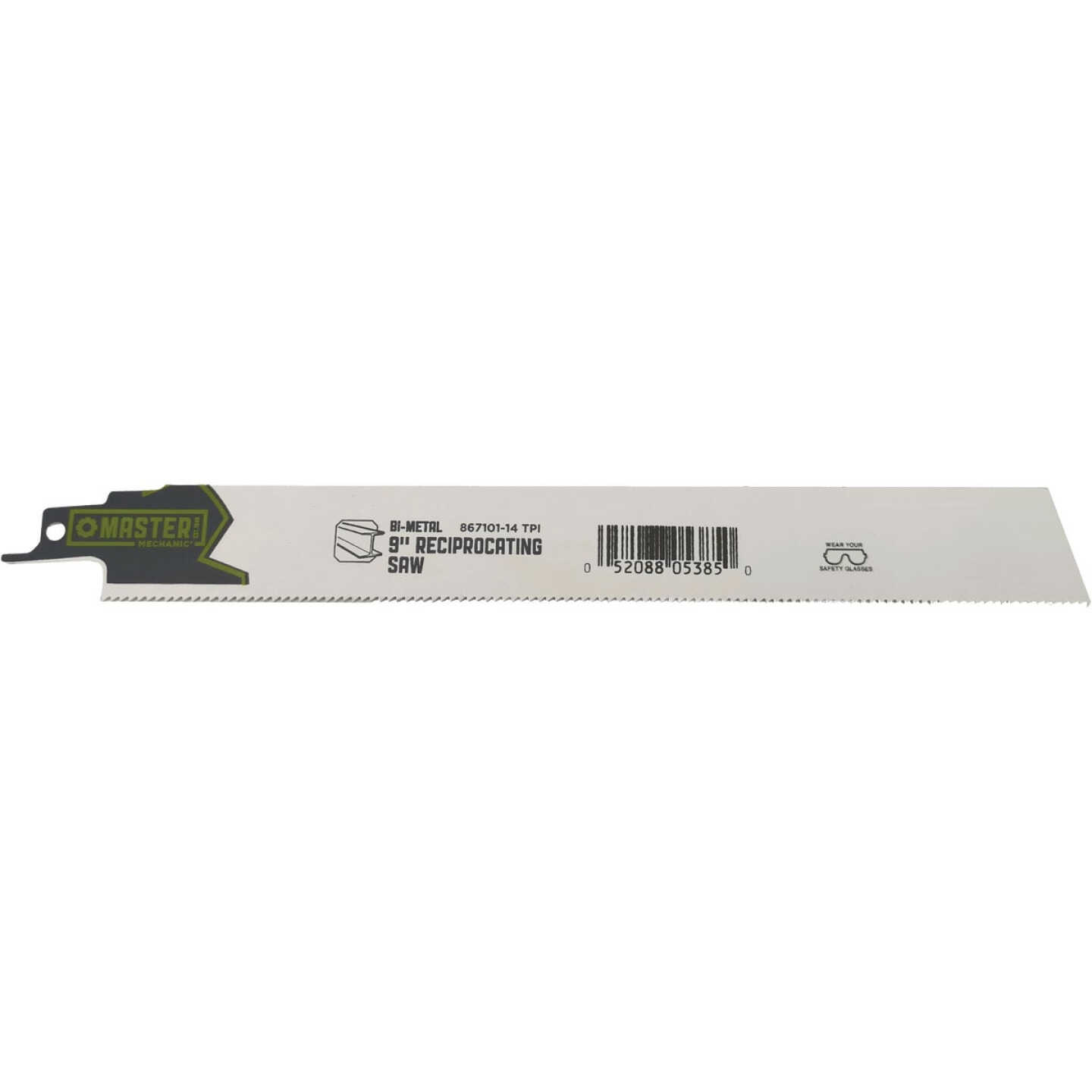 Master Mechanic Xtreme 9 In. 14-Tooth Bi-Metal Demolition Reciprocating Saw Blade Image 1