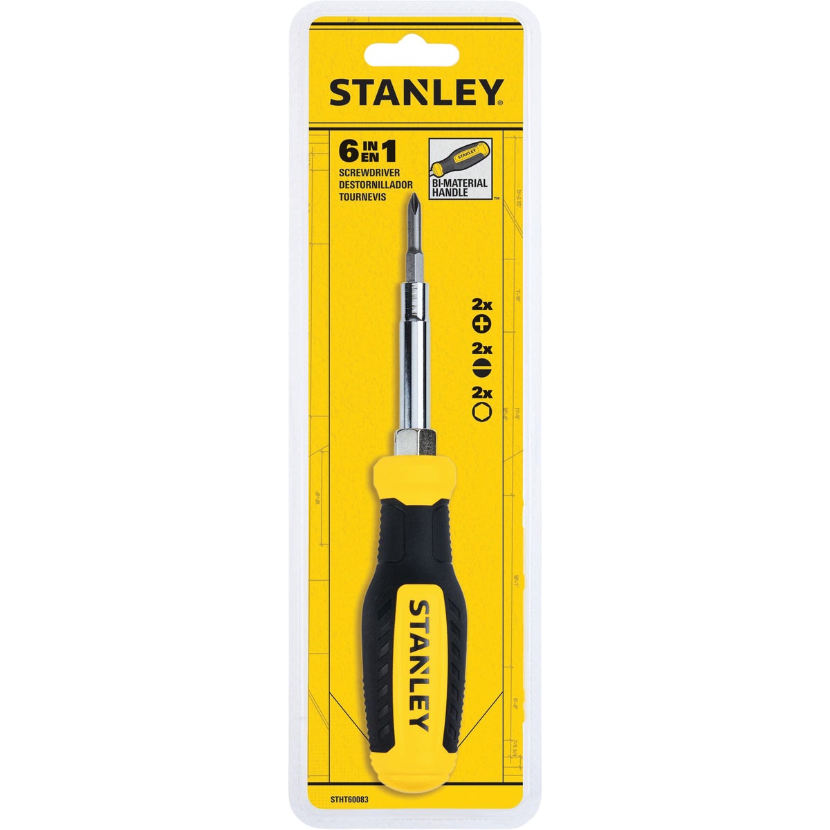 Stanley 6-in-1 Multi-Bit Screwdriver Image 3