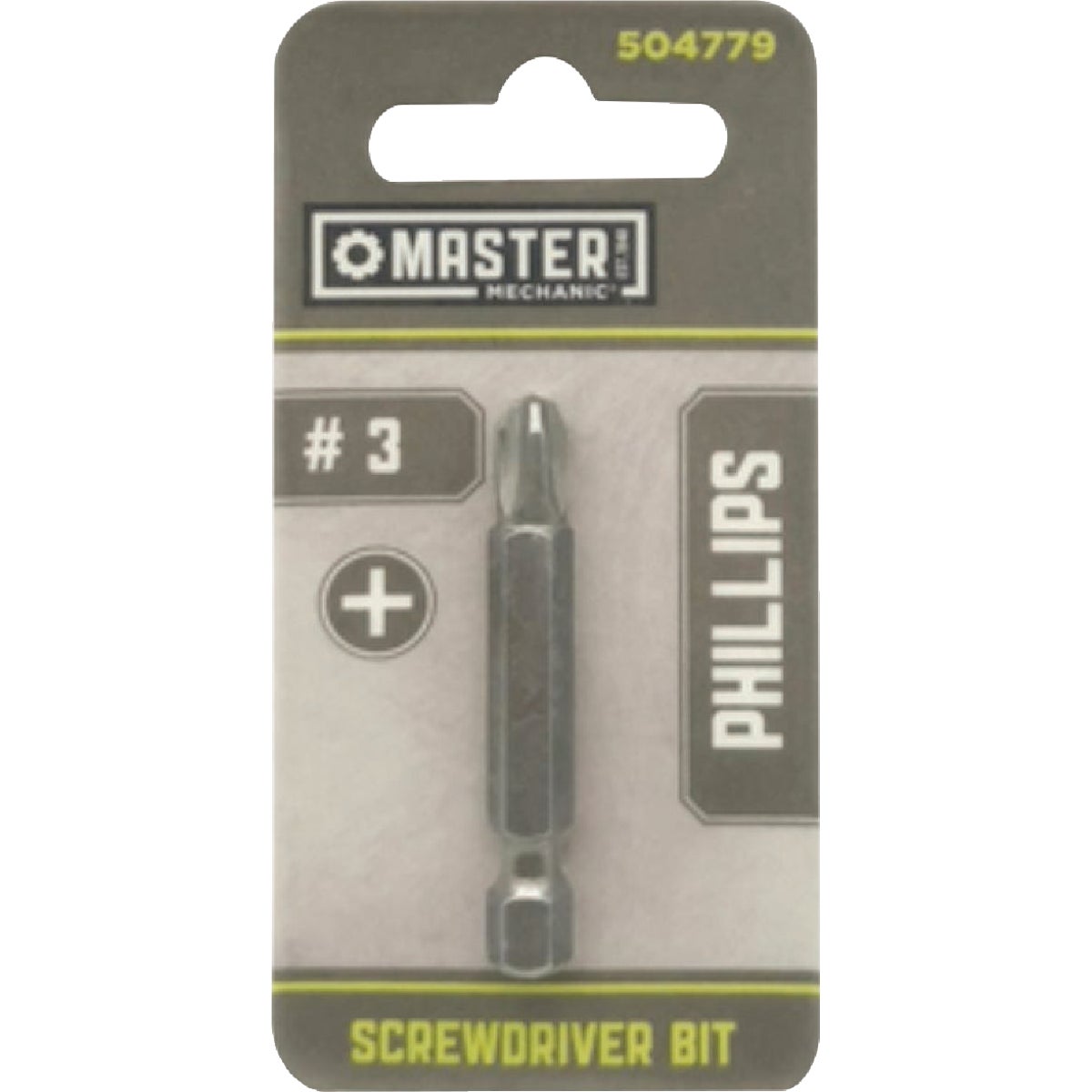 Master Mechanic 2 In. Phillips #3 Screwdriver Bit Image 1