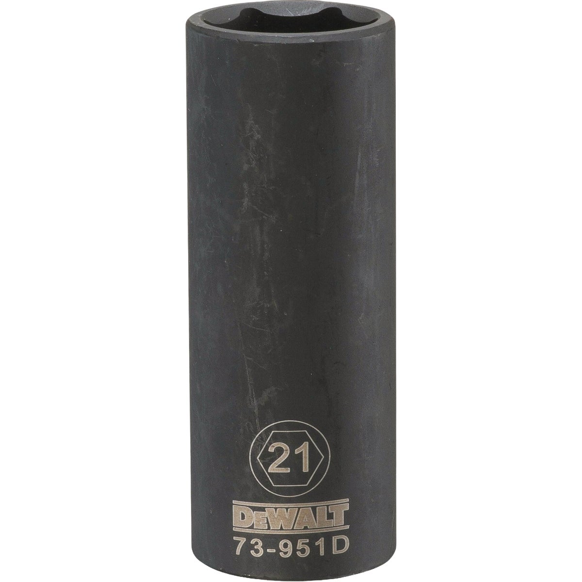 DEWALT 1/2 In. Drive 21mm 6-Point Deep Metric Impact Socket