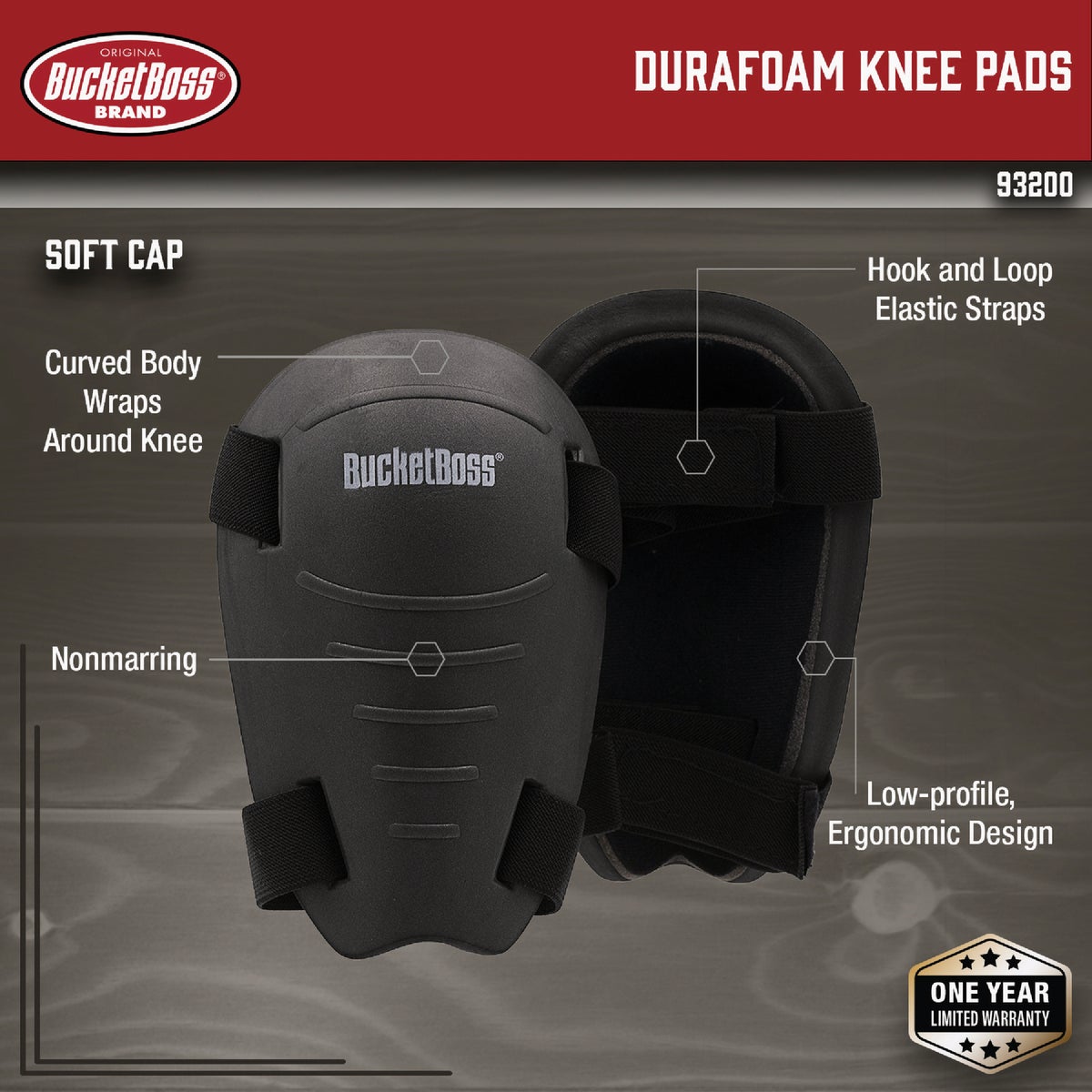 Bucket Boss DuraFoam Kneepads Image 2