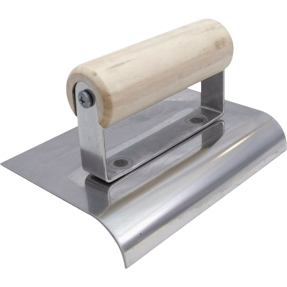 Marshalltown QLT 6 In. x 4 In. Stainless Steel Concrete Edger with Wood Handle