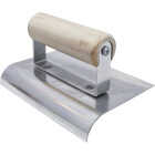 Marshalltown QLT 6 In. x 4 In. Stainless Steel Concrete Edger with Wood Handle Image 2
