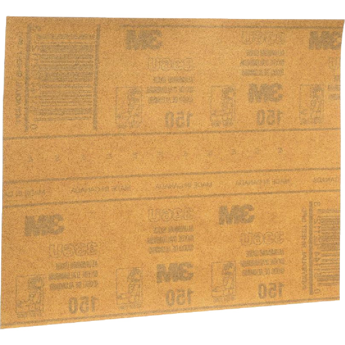 3M General Purpose 9 In. x 11 In. Aluminum Oxide Very Fine Sandpaper, 150 Grit (25-Pack) Image 6