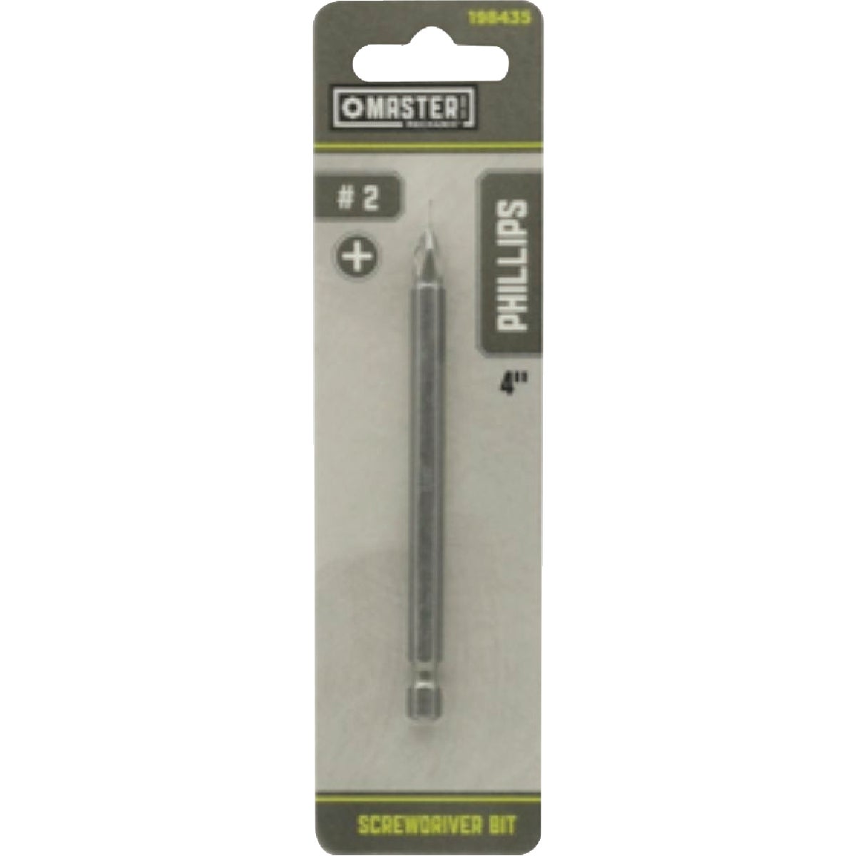 Master Mechanic 4 In. Phillips #2 Screwdriver Bit Image 1