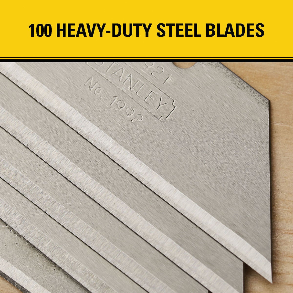Stanley 2-Point Heavy-Duty 2-7/16 In. Utility Knife Blade (100-Pack) Image 3