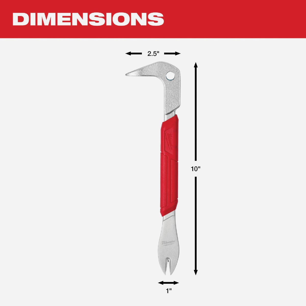Milwaukee 10 In. L Nail Puller Image 3