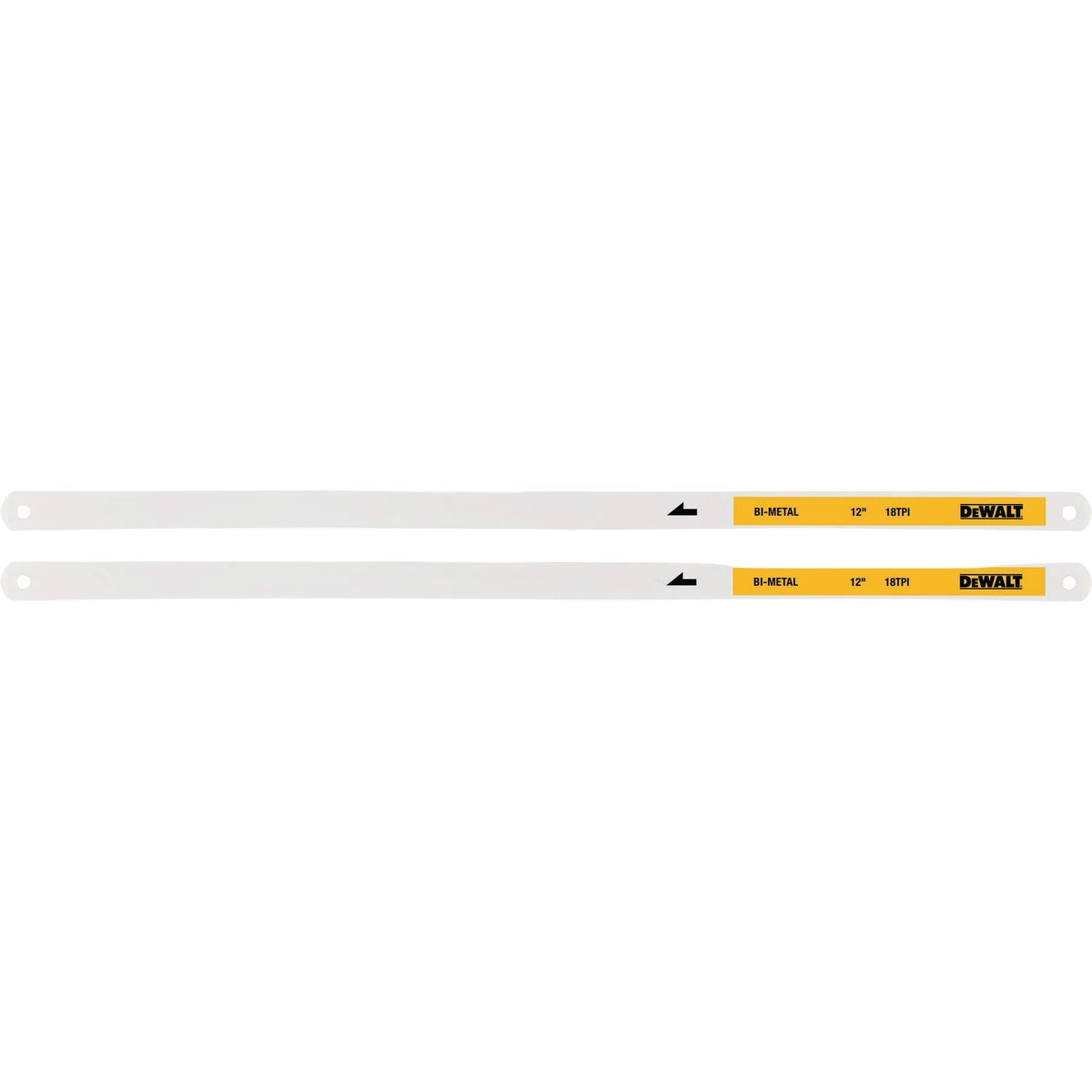 DEWALT 12 In. 18 TPI Bi-Metal Hacksaw Blade (2-Pack)