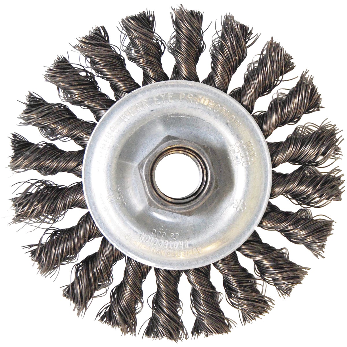 Weiler Vortec 4 In. Stringer Bead 0.014 In. Angle Grinder Wire Wheel Image 1