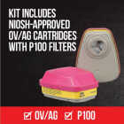 3M OV/AG/P100 Professional Multi-Purpose Respirator Image 3
