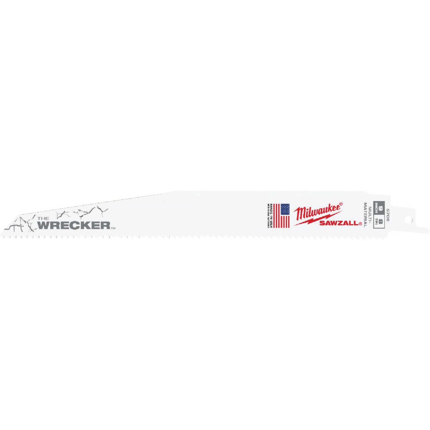 Milwaukee SAWZALL The WRECKER 9 In. 7/11 TPI Multi-Material Demolition Reciprocating Saw Blade (Bulk) Image 1