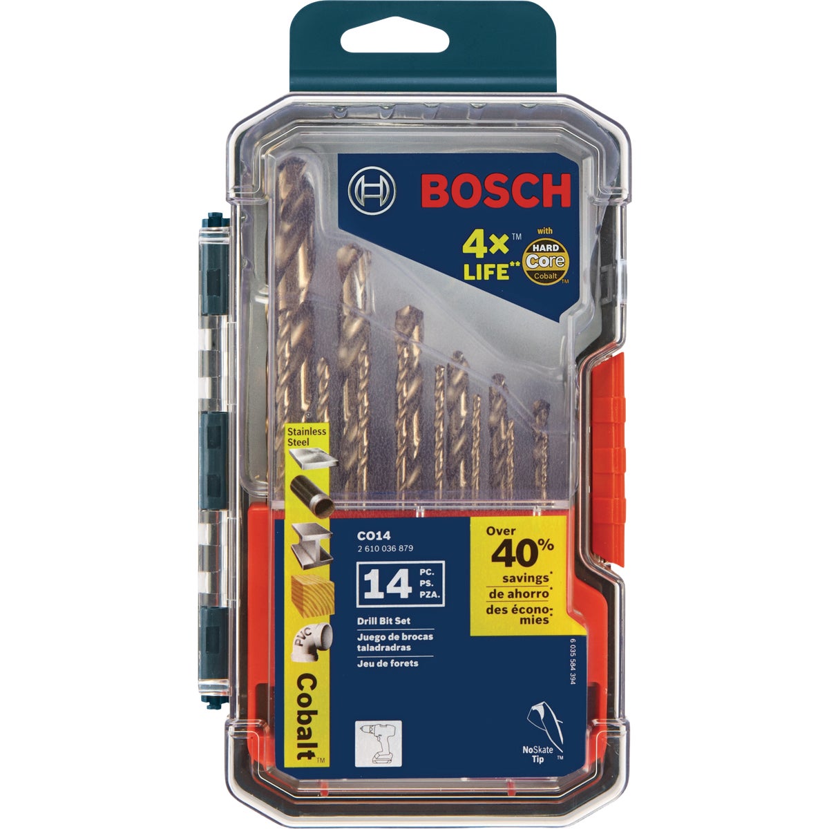 Bosch Cobalt Metal Drill Bit Set (14-Piece) Image 2