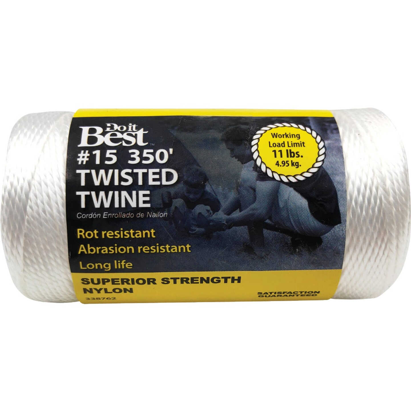 Do it Best #15 x 350 Ft. White Nylon Twisted Twine Image 1