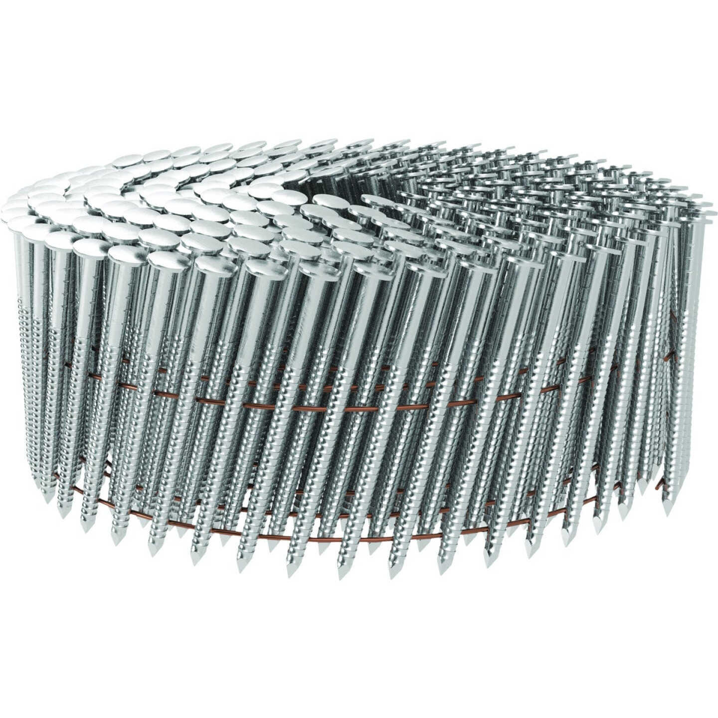 Grip-Rite 1-1/2 In. x 0.090 In. 15 Deg. #304 Stainless Steel Ring Shank Checkered Head Wire Weld Collated Siding Nail (1200-Count) Image 1