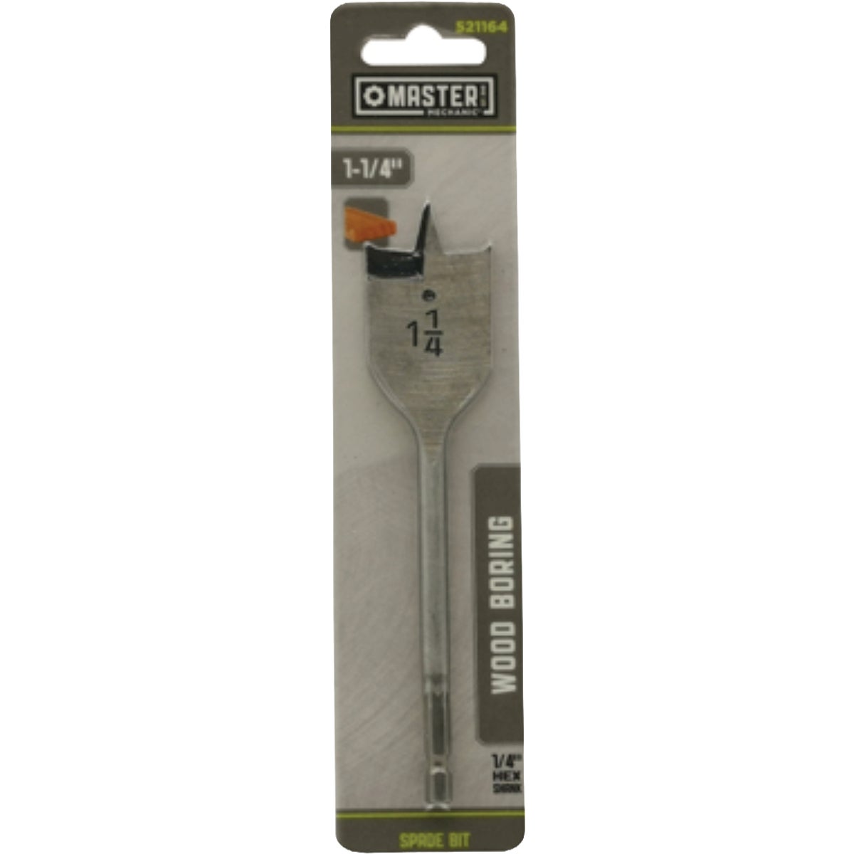 Master Mechanic 1-1/4 In. Wood Boring Spade Drill Bit