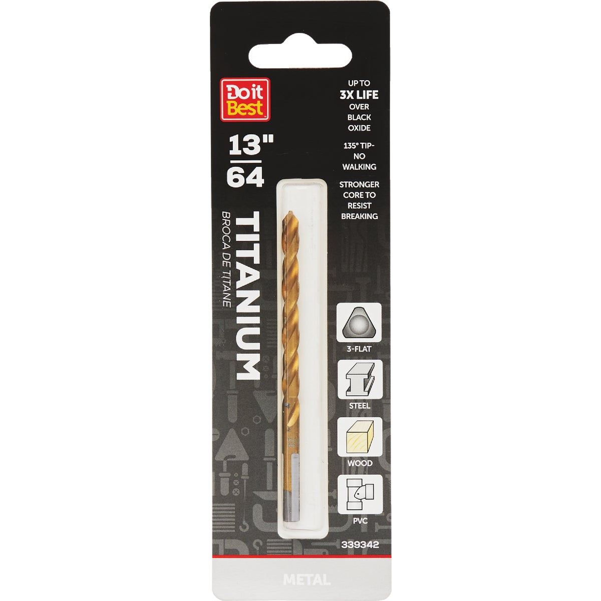 Do it Best 13/64 In. Titanium Drill Bit Image 1
