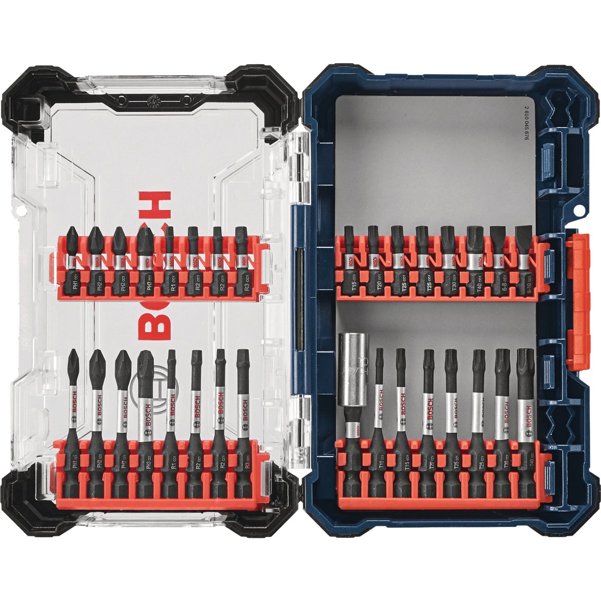 Bosch Impact Screwdriver Bit Custom Case Set (32-Piece)